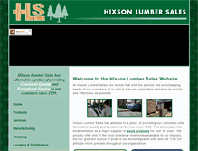 Tablet Screenshot of hixsonlumbersales.com